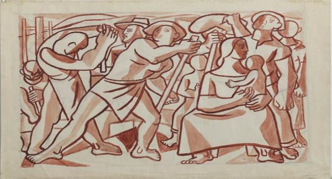 Emiliano Di Cavalcanti (Brazil), Projeto de Mural (‘Mural Project’), 1950.