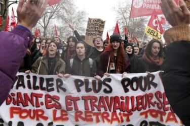 French protest