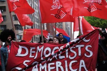 DSA banner rally