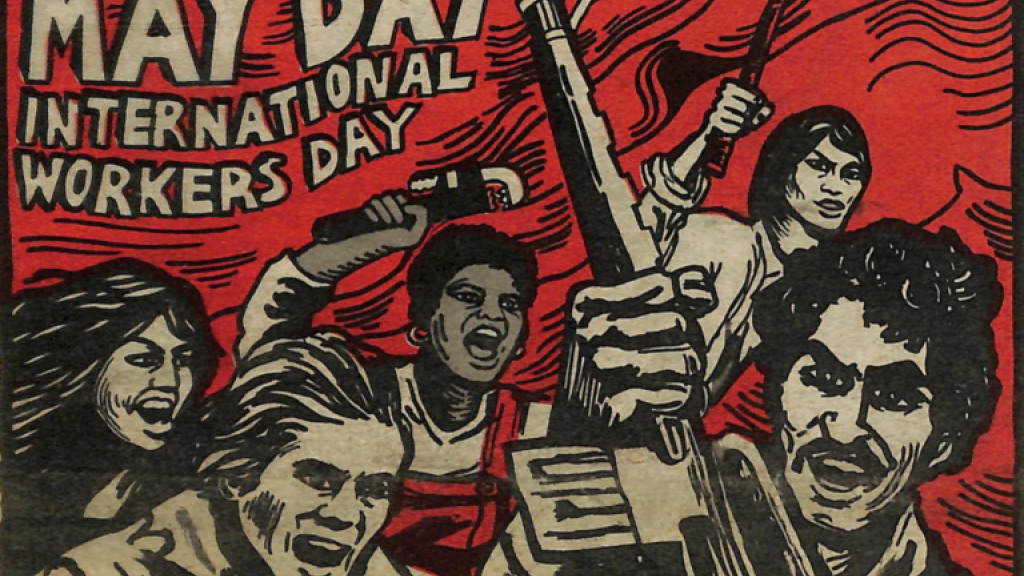 May Day graphic from Revolutionary Worker 1979