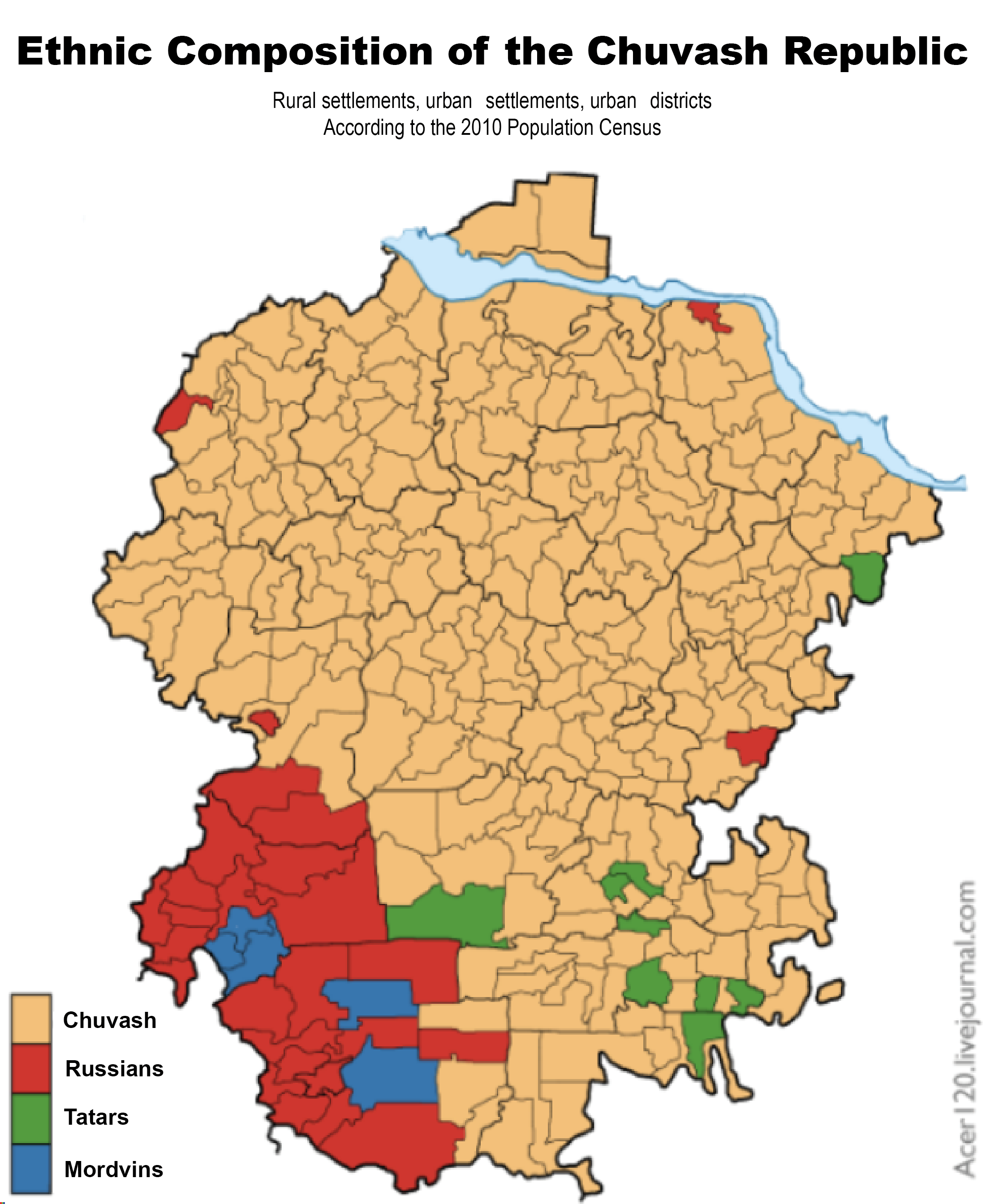 Ethnic composition of the Chuvash Republic