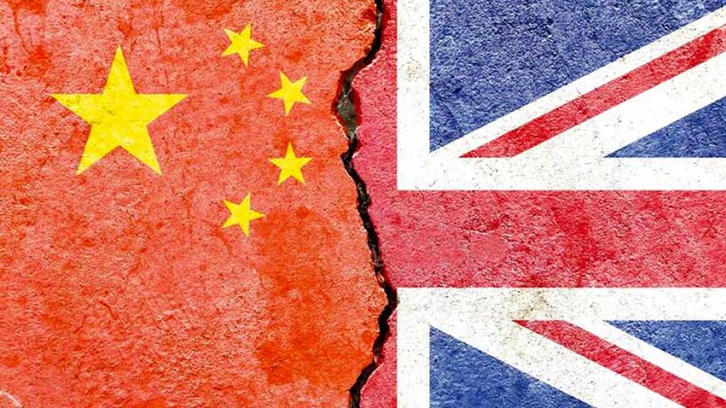 China and UK flag graphic