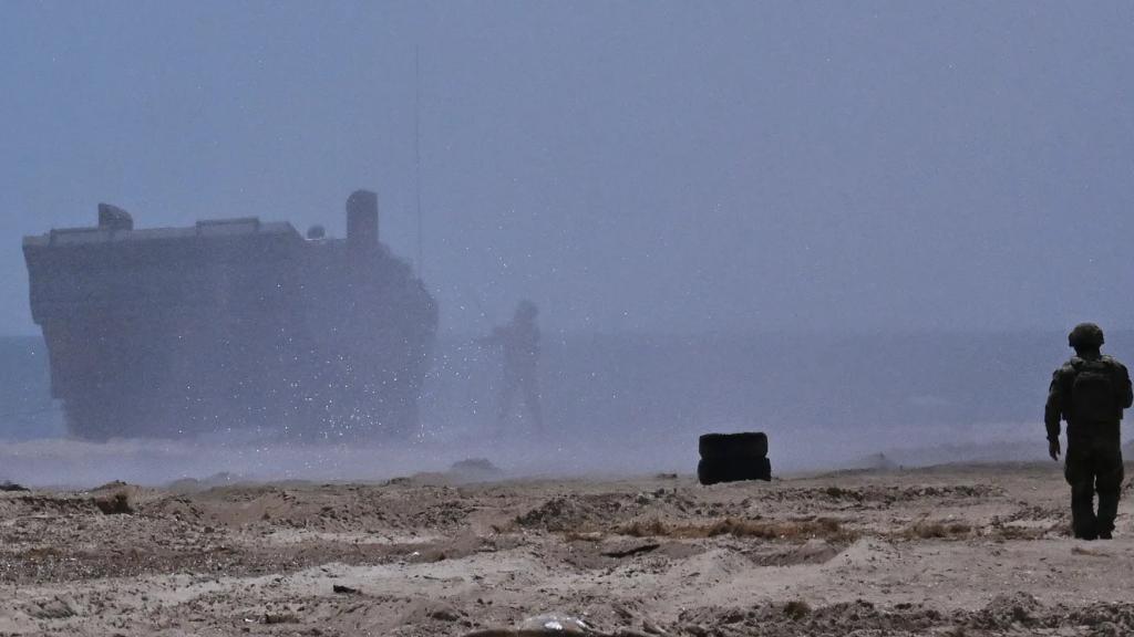 Soldiers and a tank