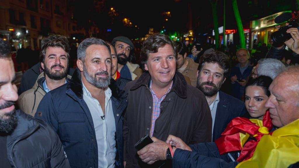 Santiago Abascal and Tucker Carlson