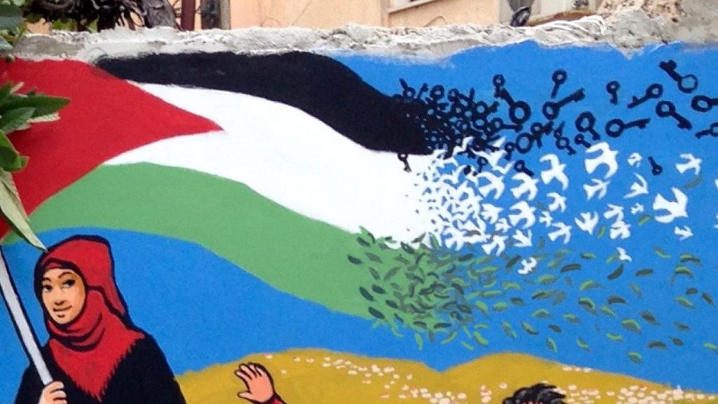 Palestine mural jenin refugee camp