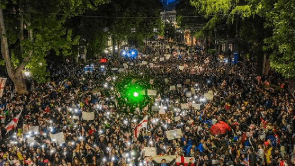 Georgia protest russian law