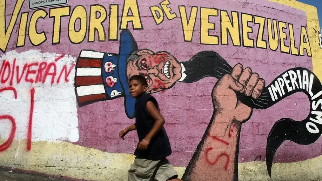 anti-imperialist mural Venezuela