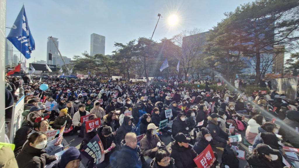 Protest in Seoul 2024 candlelight revolution 