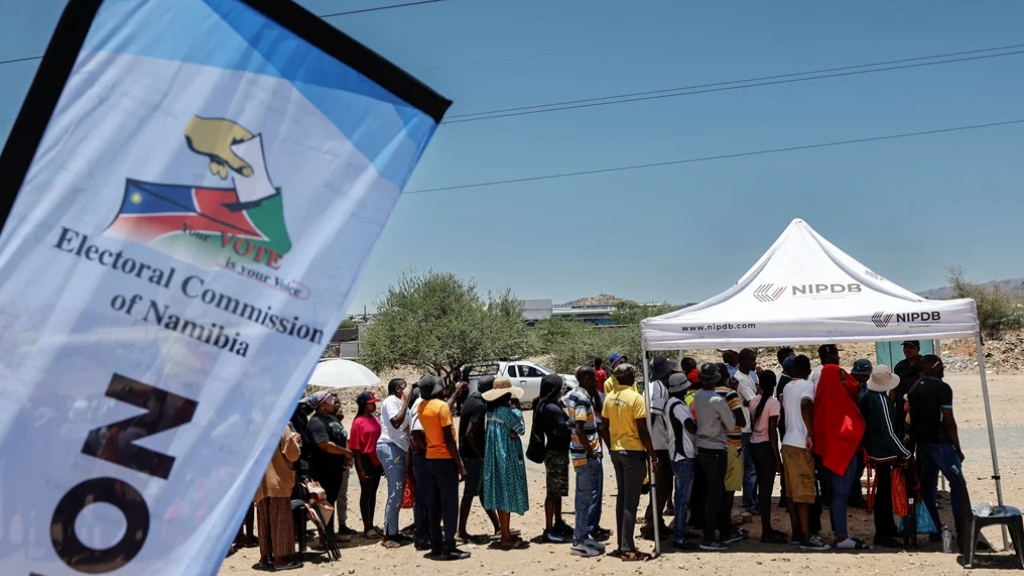 voting queue in Namibia