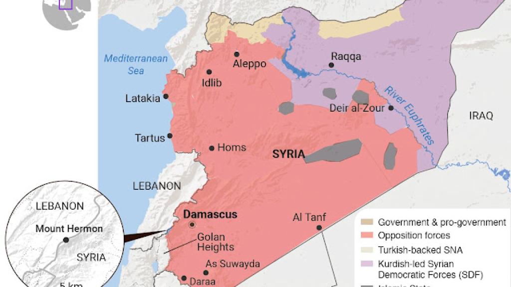 map of Syria december 9