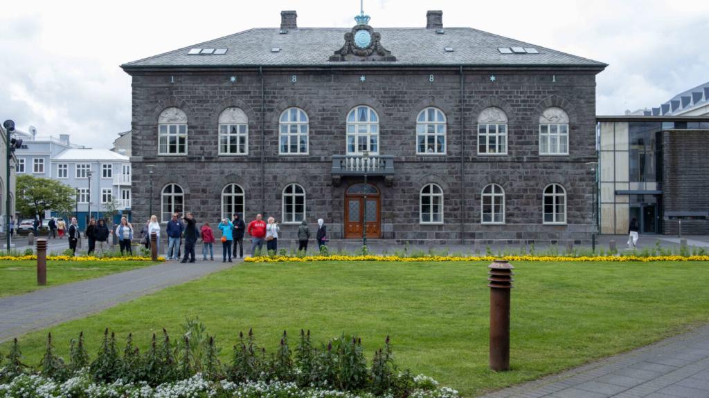 Parliament building Alþing, Althing Reykjavik.