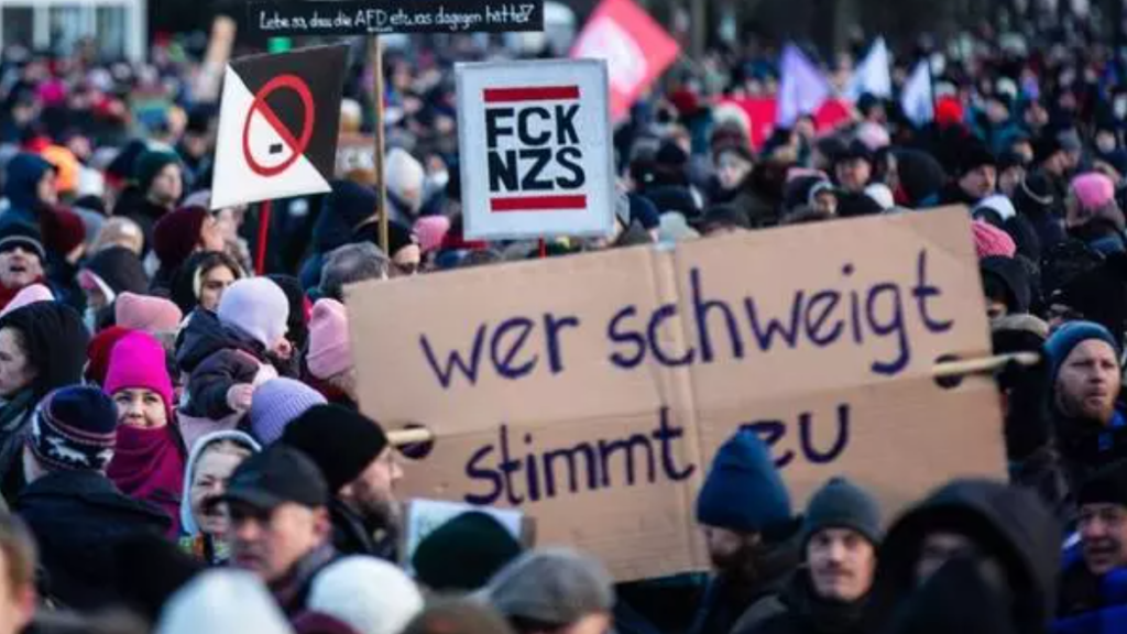 Demonstration against the far right in Berlin, 21 January 2024