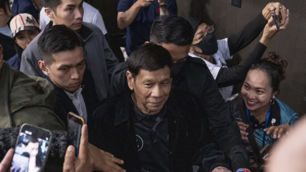 Former Philippine president Rodrigo Duterte had said on Monday in Hong Kong that he was ready to be arrested if the ICC issued a warrant and has repeatedly defended the anti-drugs crackdown. (EPA Images pic)