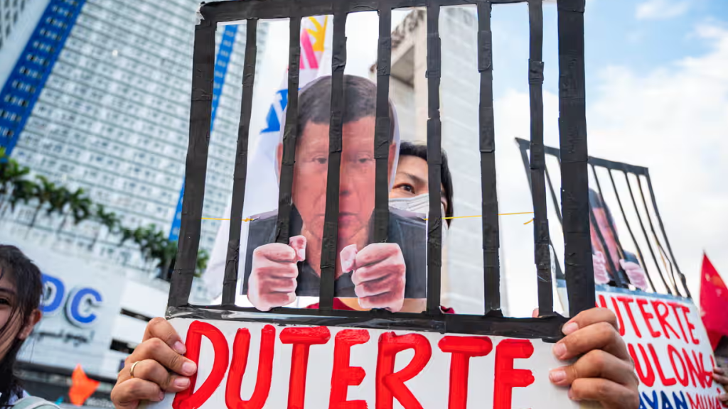 Duterte behind bars