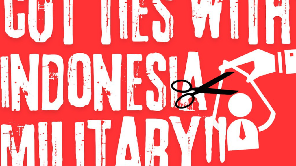 Cut ties with Indonesian military