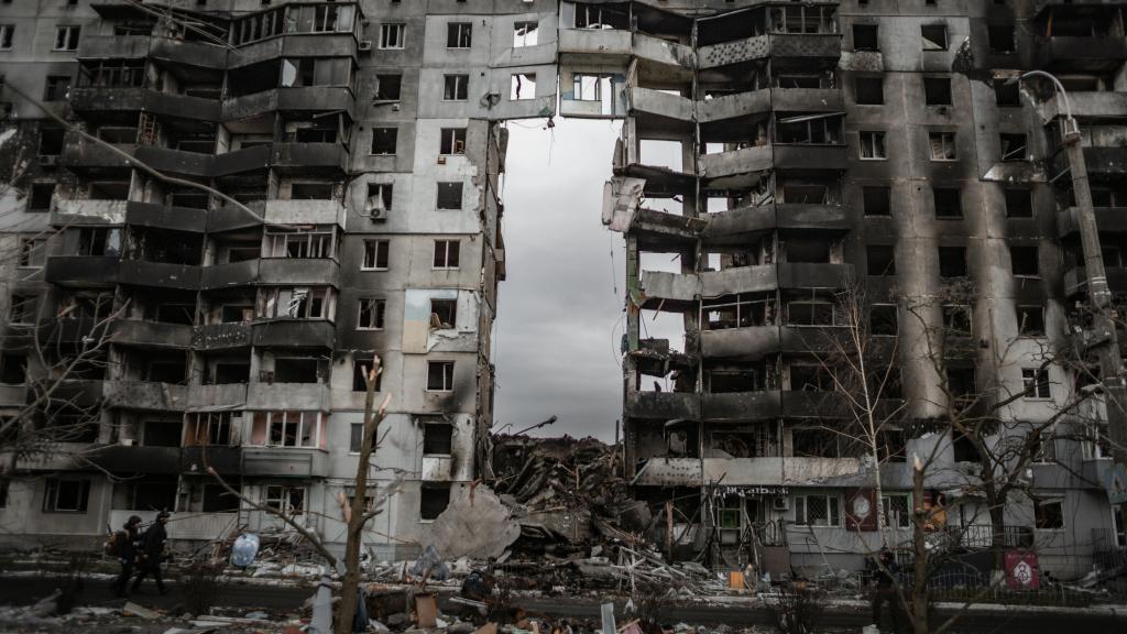 Destroyed building Ukraine