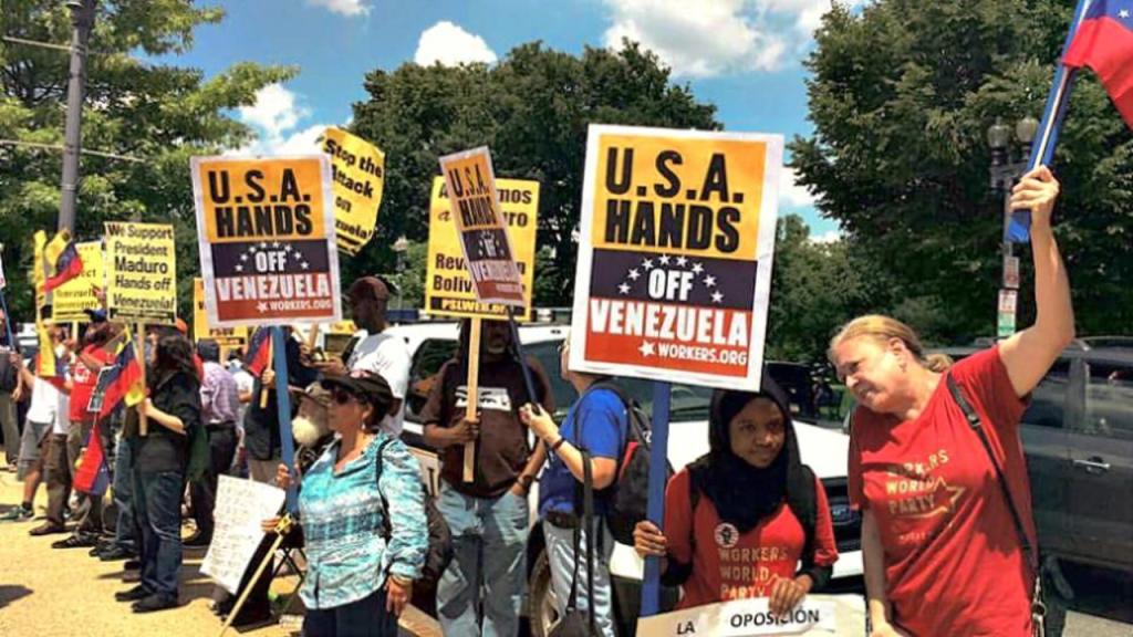 Protest in solidarity with Maduro