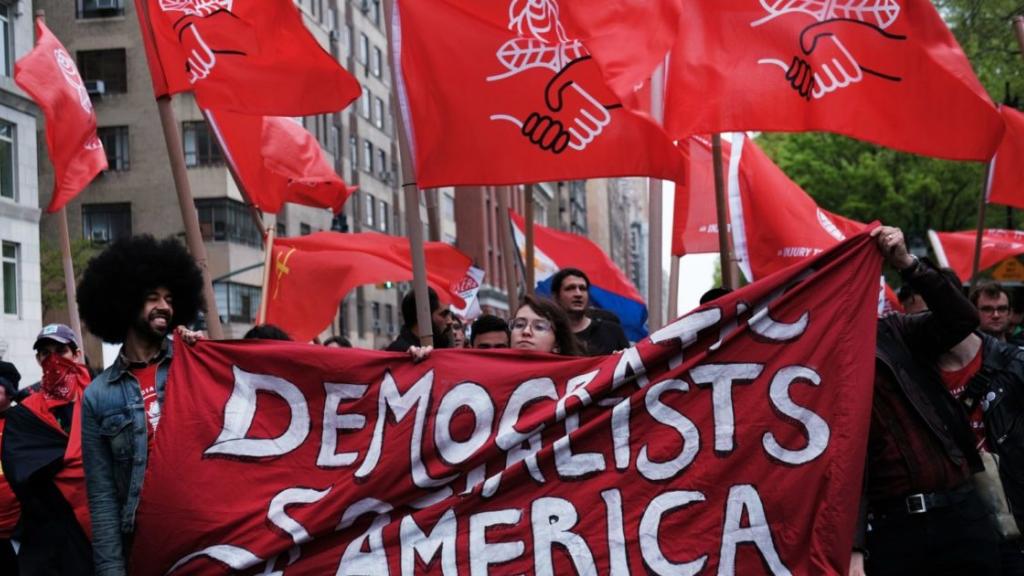 DSA banner rally