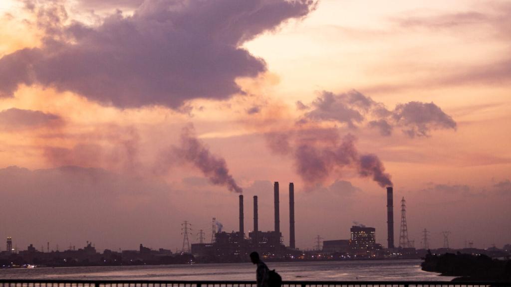 The Cairo West power plant near the Nile river, Cairo, Egypt, 2025.