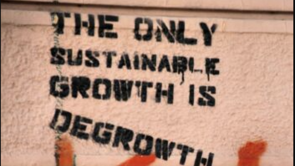 sustainable growth is degrowth