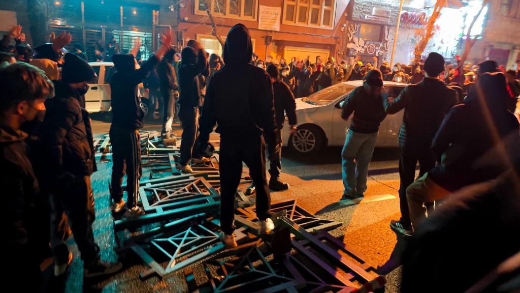 People gather to protest on January 8, 2026, in Tehran, Iran. Anonymous/Getty Images