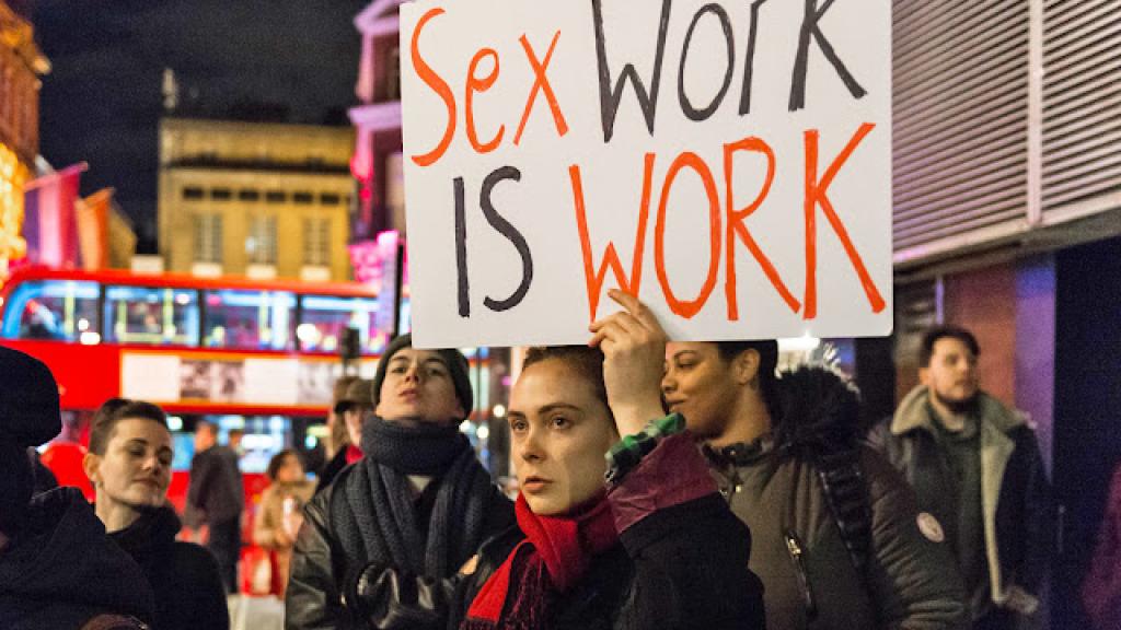 sex work is work placard