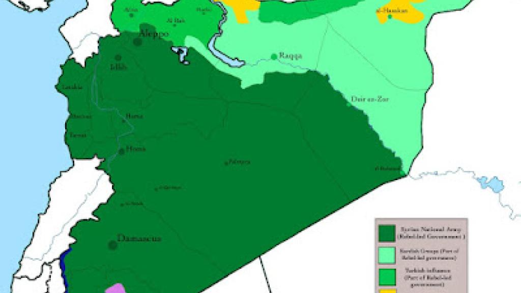 New map of Syria