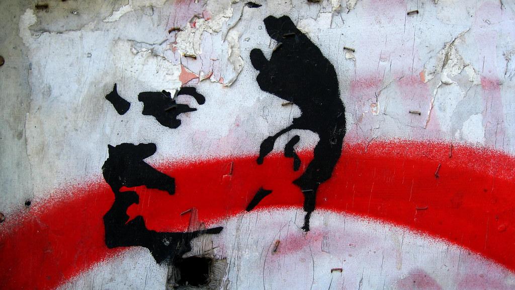 Red Lenin graffitti