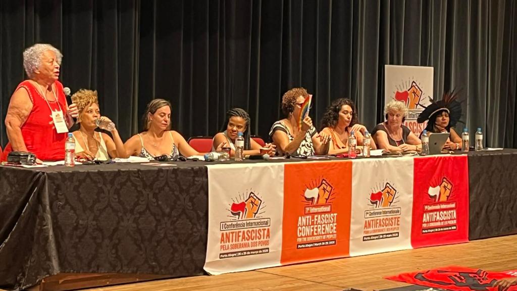 Antifascist conference panel