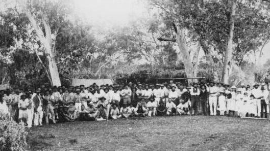 Hughenden Strike Camp, Queensland, 1891. State Library of Queensland.