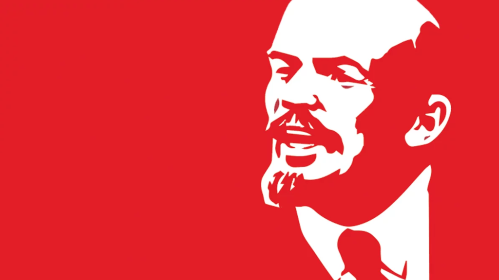 Lenin red background