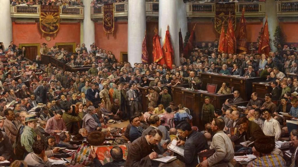 lenin addresses soviets