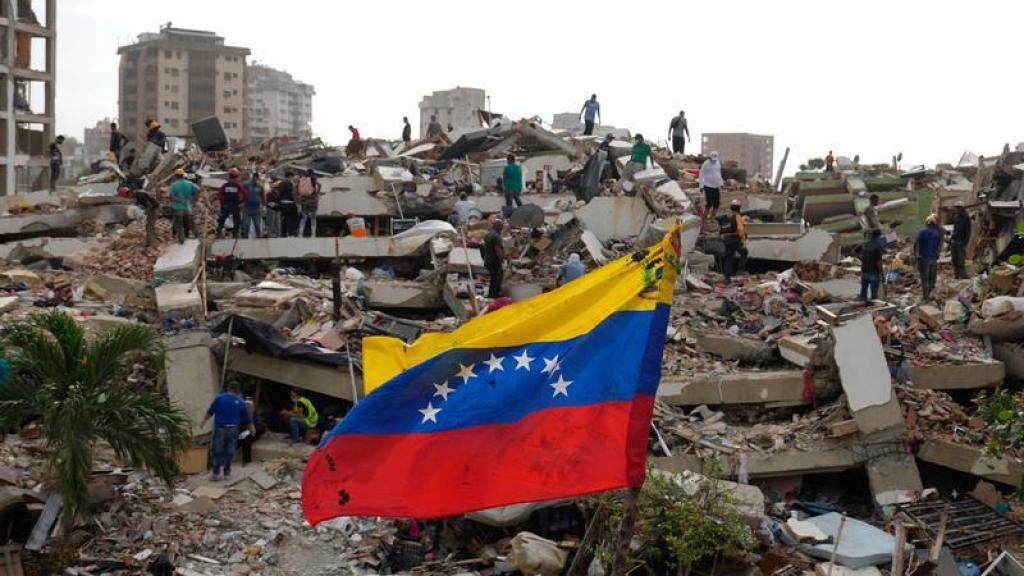 Venezuela flag earthquake