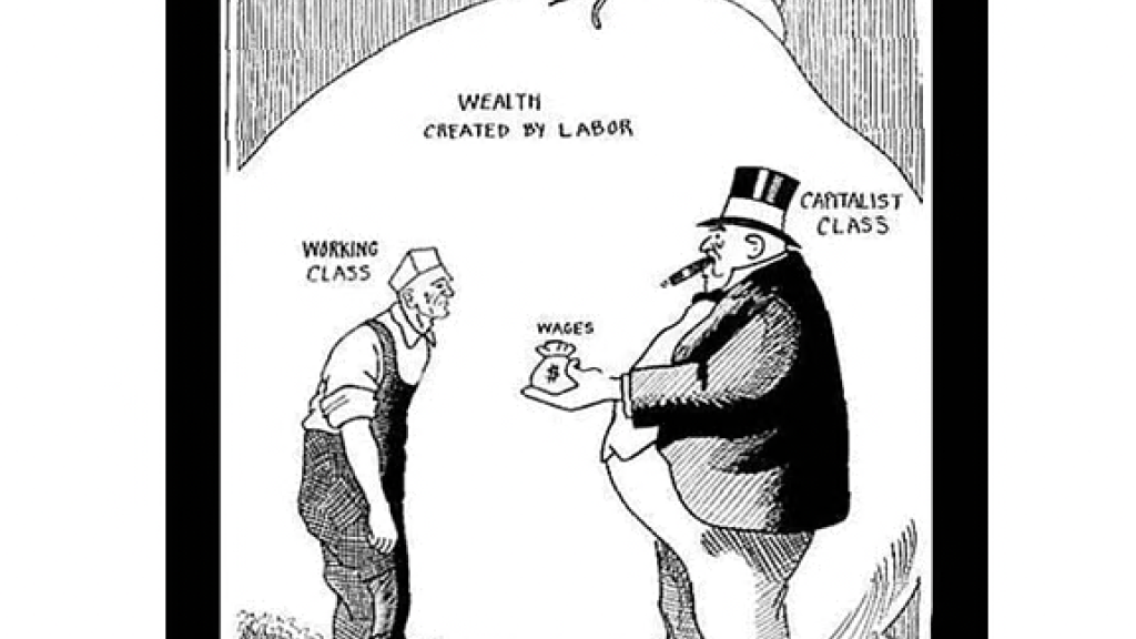 bosses take workers wealth cartoon