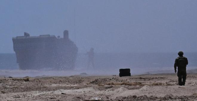 Soldiers and a tank