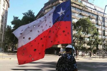 Chilean with flag