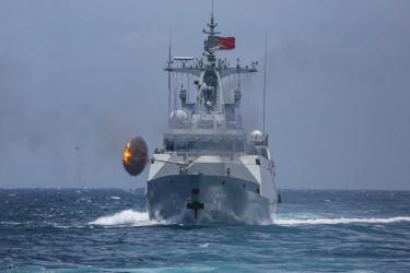 Chinese frigate