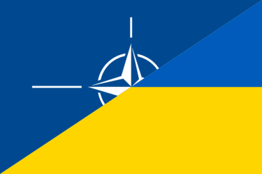 NATO and Ukraine flag graphic