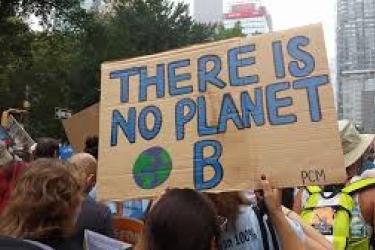 No planet B placard