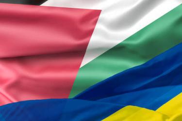 Palestine Ukraine flag