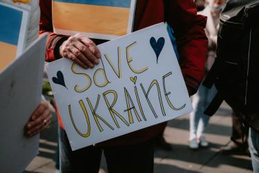 Ukraine placard