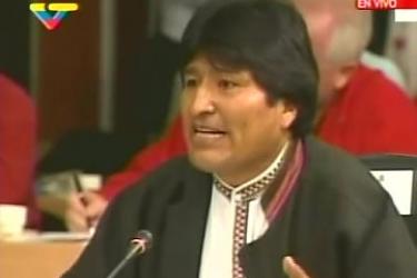 Evo Morales 'I declare myself Marxist ... now let the OAS expel Bolivia'.