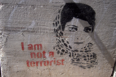 Leila Khaled graffiti