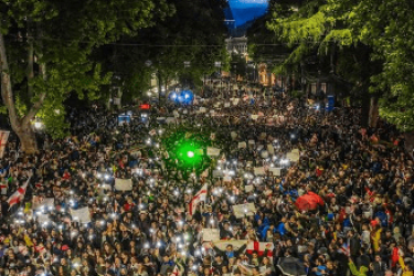 Georgia protest russian law