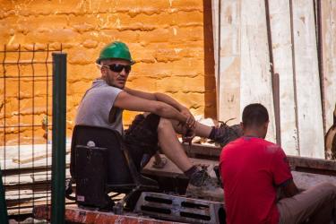 Construction workers in Marbella, Spain. Photo by Chris Gold. Used under CC license 2.0.