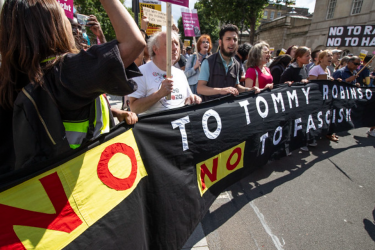 Anti Tommy Robinson protest