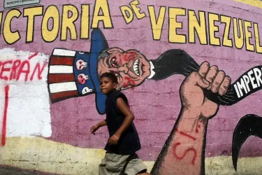 anti-imperialist mural Venezuela