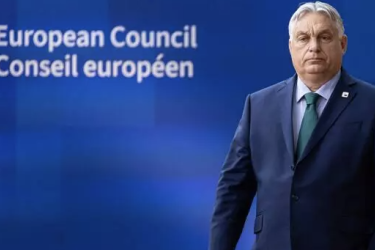 Hungarian Prime Minister Viktor Orbán arrives at a European Council meeting in Brussels, 27 June 2024.