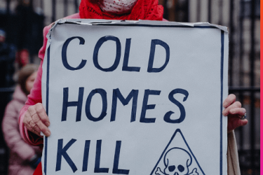 Cold homes kill protest