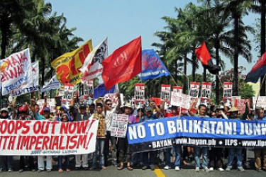 Anti-imperialism protest in the Philippines